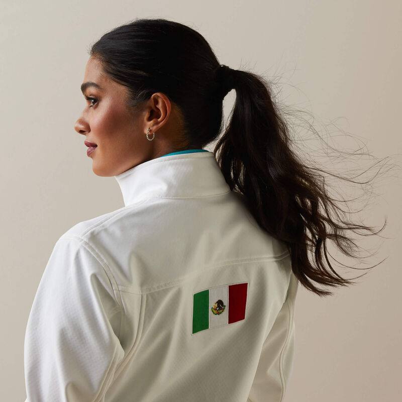 Ariat Women Classic Team Softshell MEXICO Jacket White