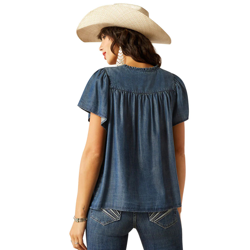 Ariat Women's Emma Top Medium Blue