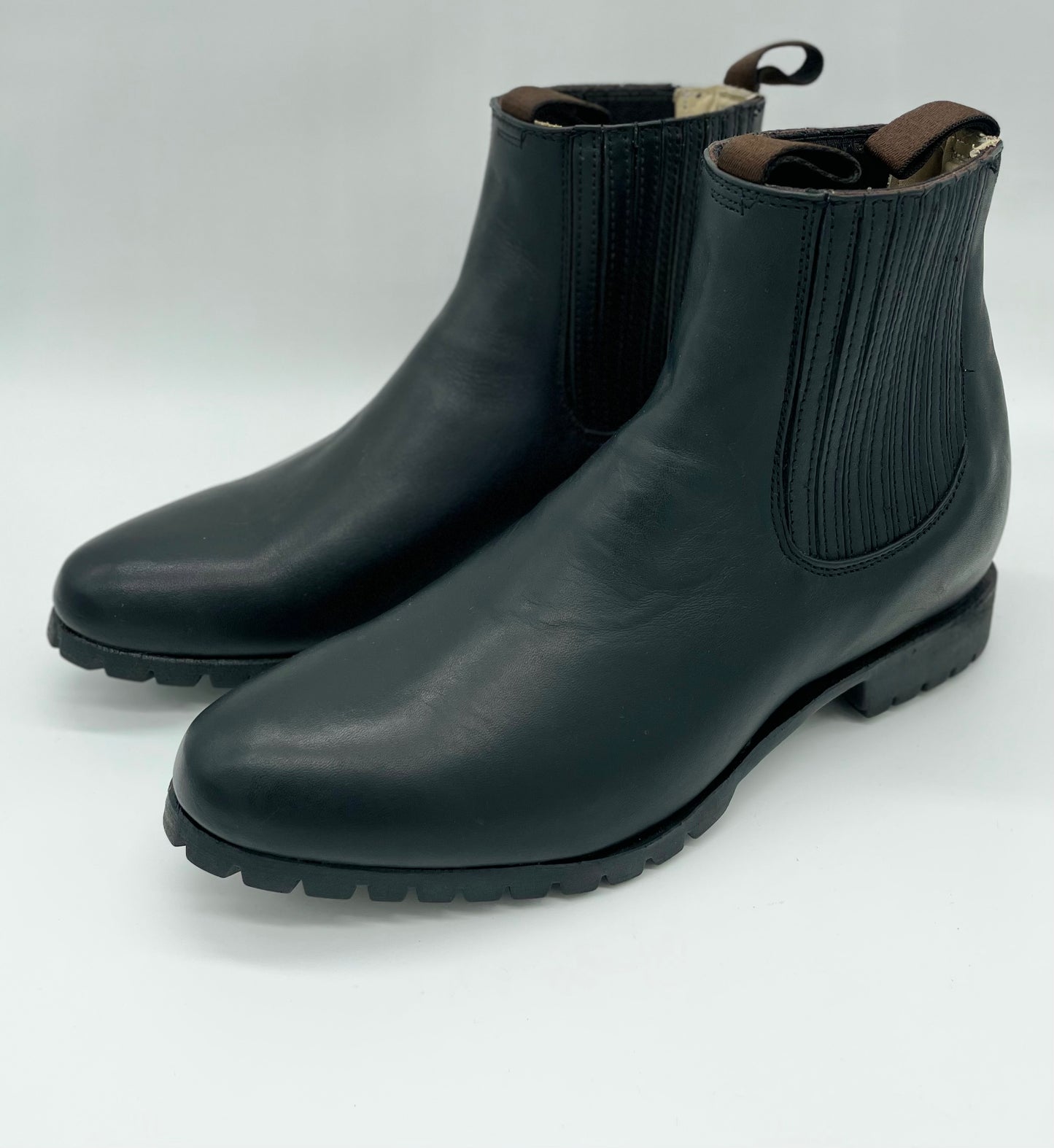 Botin Charro Black Suela Tractor