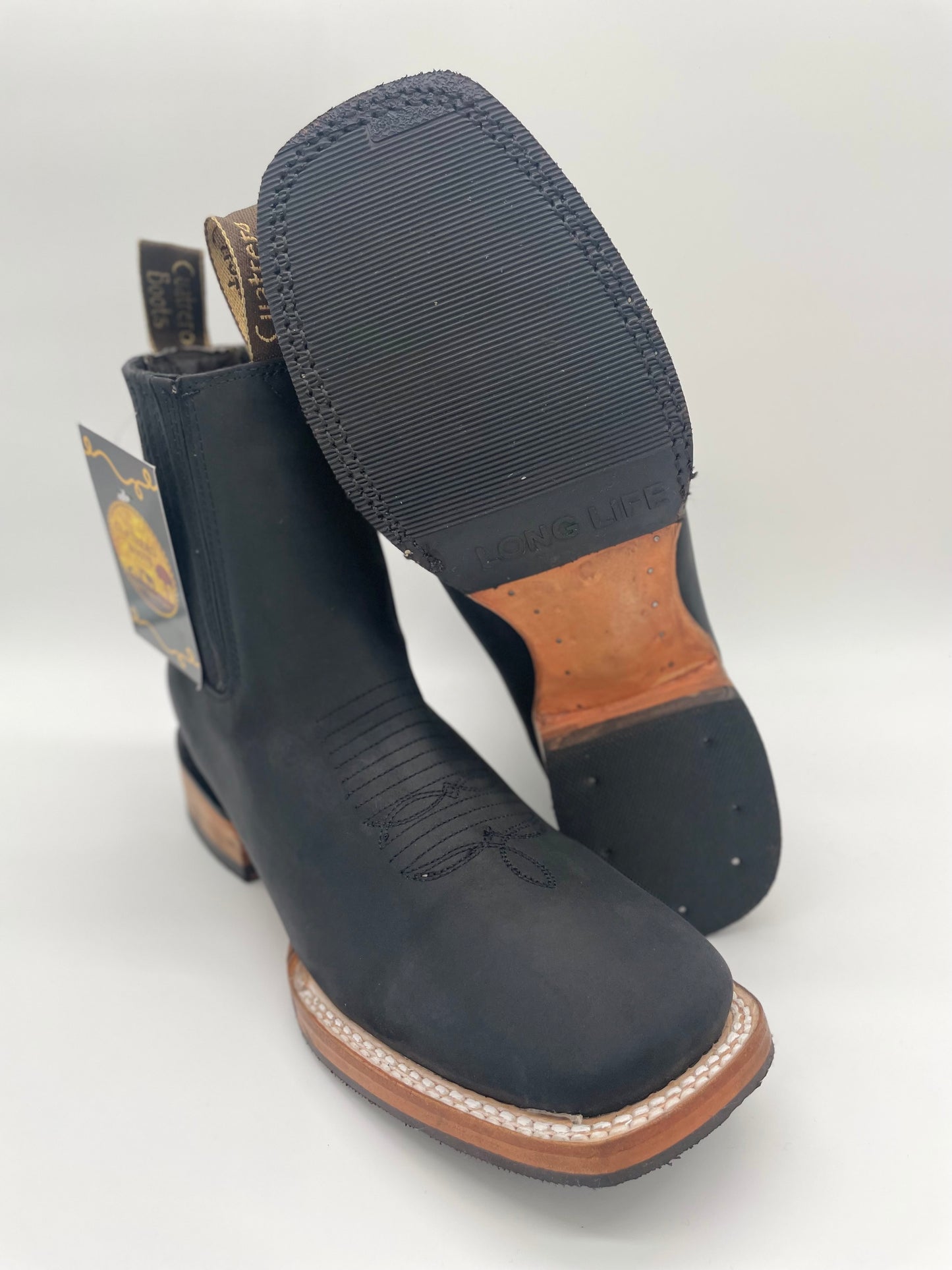 Botin Vaquero Texas Black