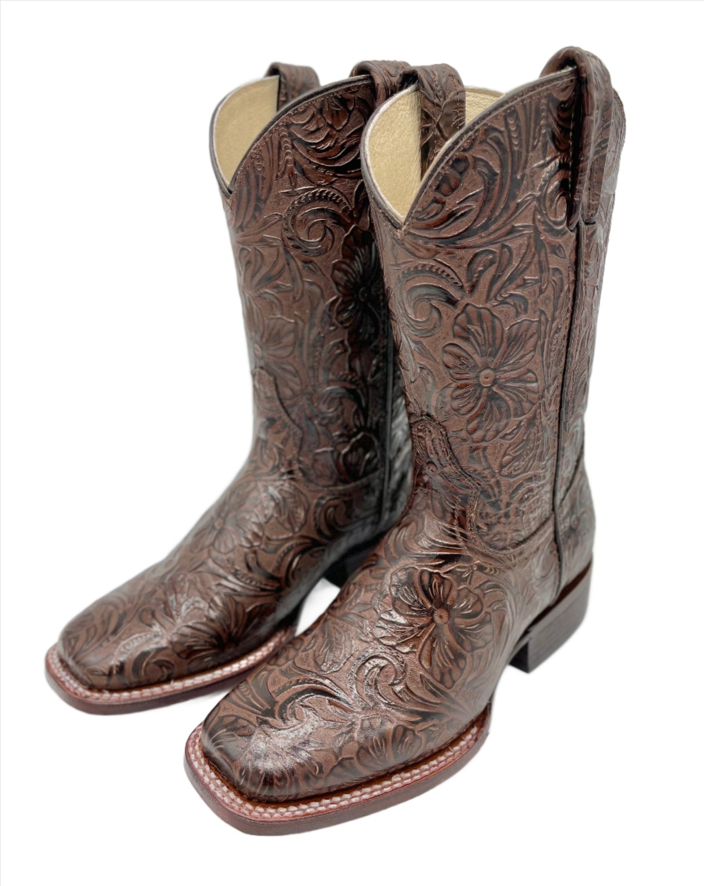 Womens Square Toe Cincelado - Cafe