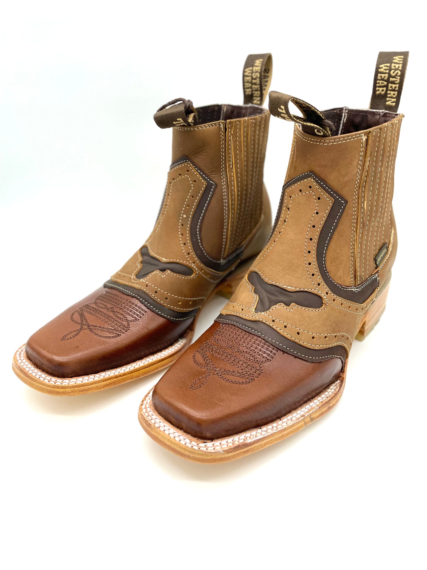 Botin Rodeo Torito Crazy - Miel Moka