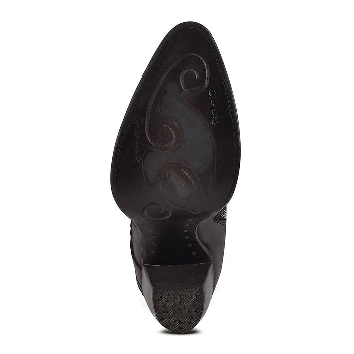 Cuadra Ladies Black Stingray Laser & Woven Round Toe