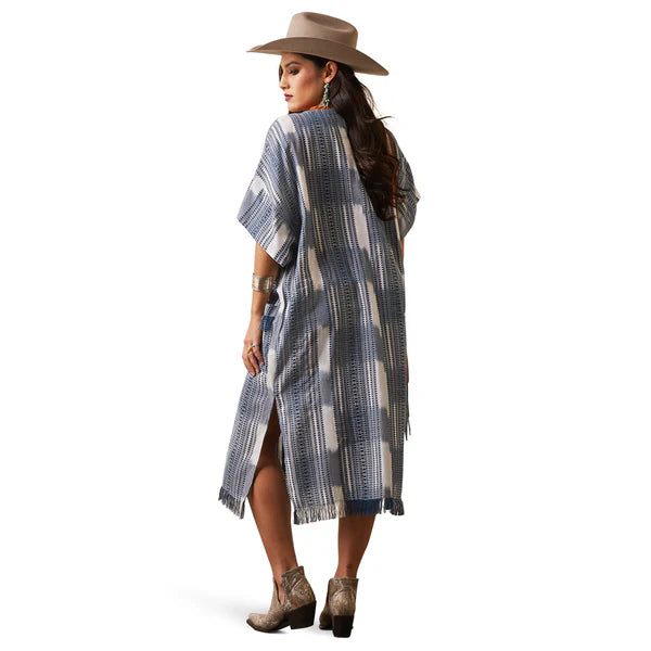 Ariat Women's Lauren Kimono Short Sleeve Wrap Multi Yarn Dye