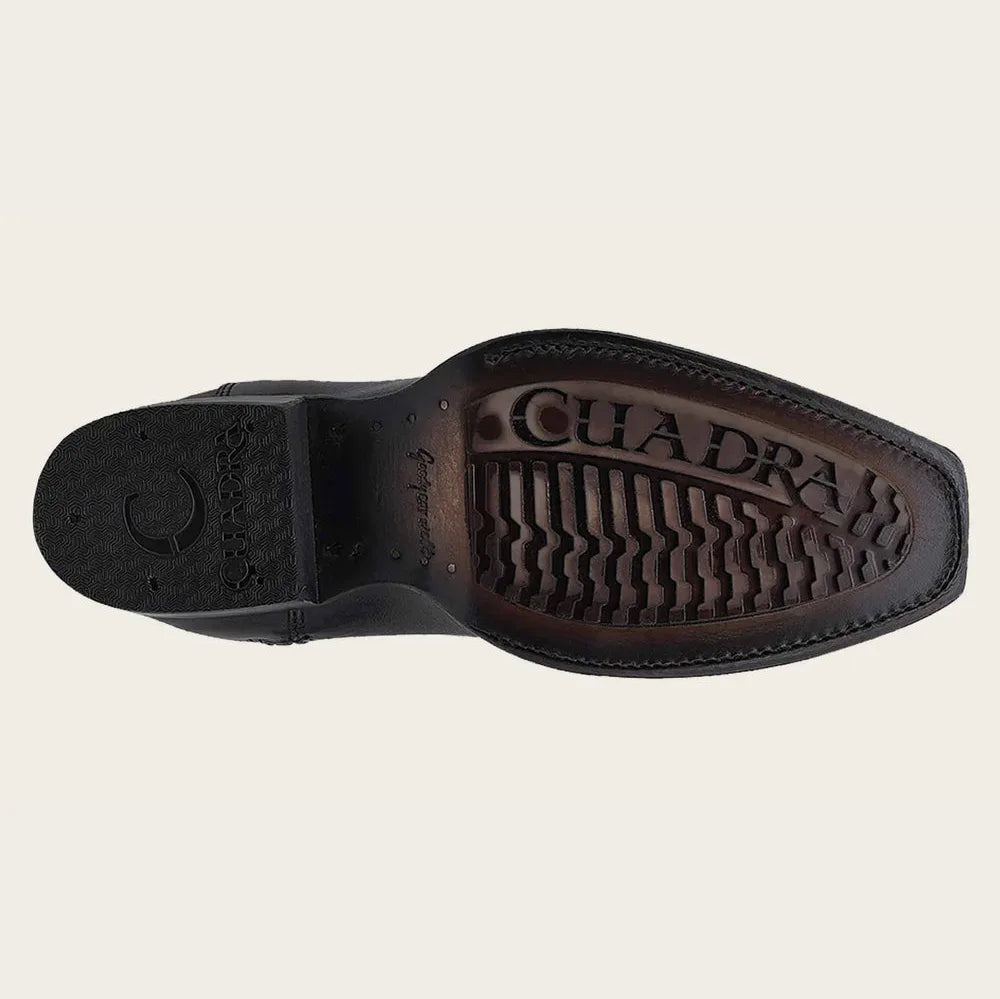 Cuadra Exotic MN Black Stingray Laser & Woven Narrow Square