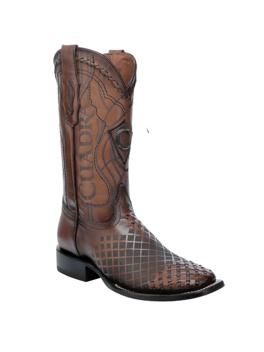Cuadra Mens Over Honey Laser & Embroidery & Woven Square Toe