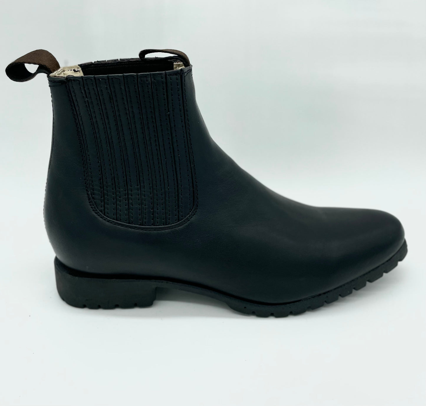 Botin Charro Black Suela Tractor
