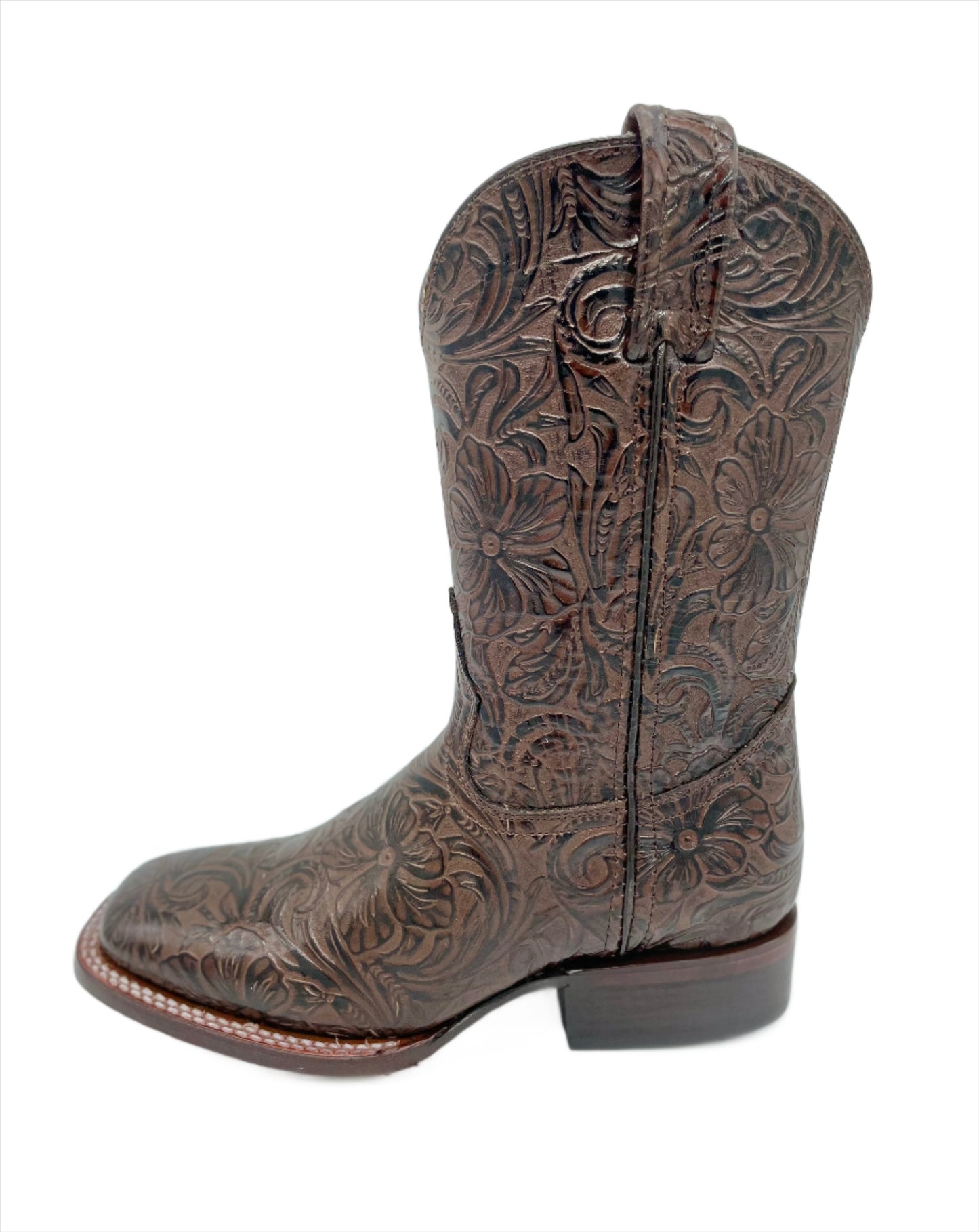 Womens Square Toe Cincelado - Cafe
