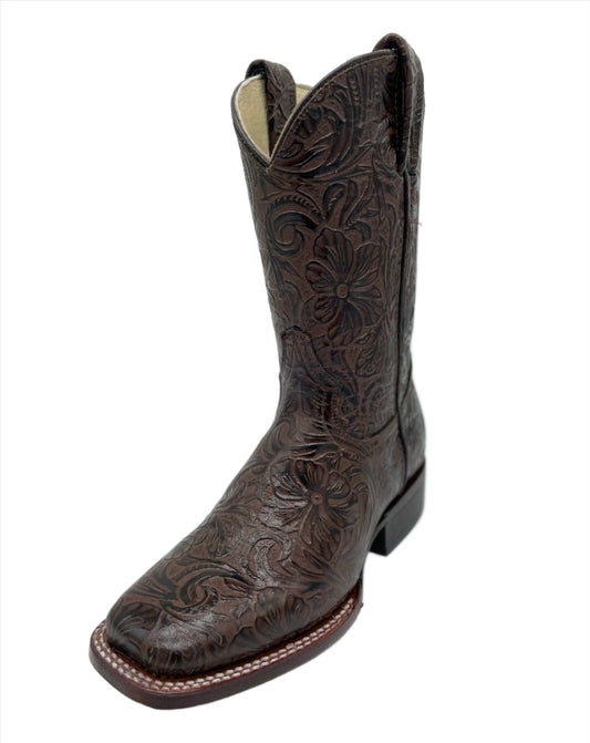 Womens Square Toe Cincelado - Cafe