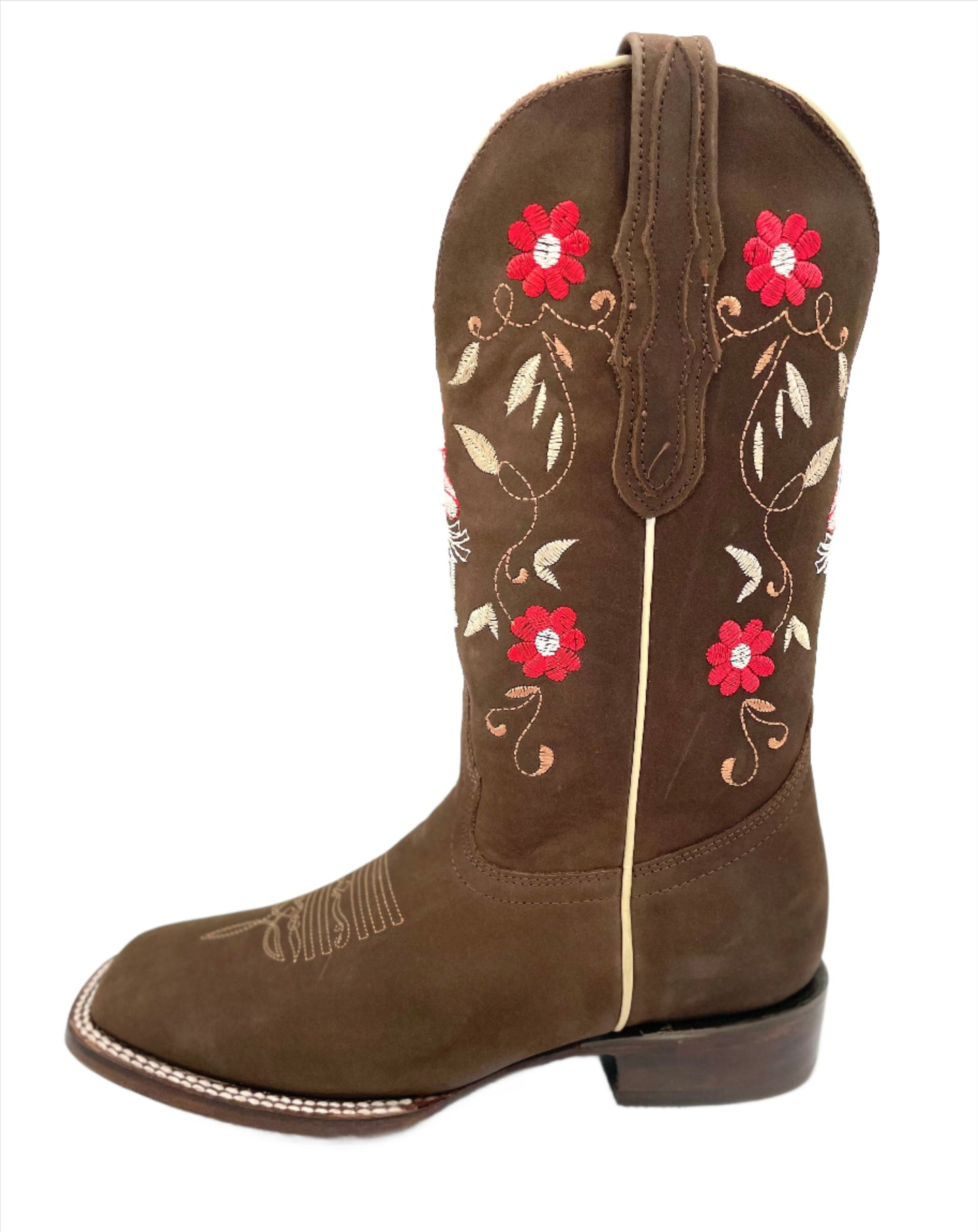 Womens Square Toe Charra - Nobuck Camel