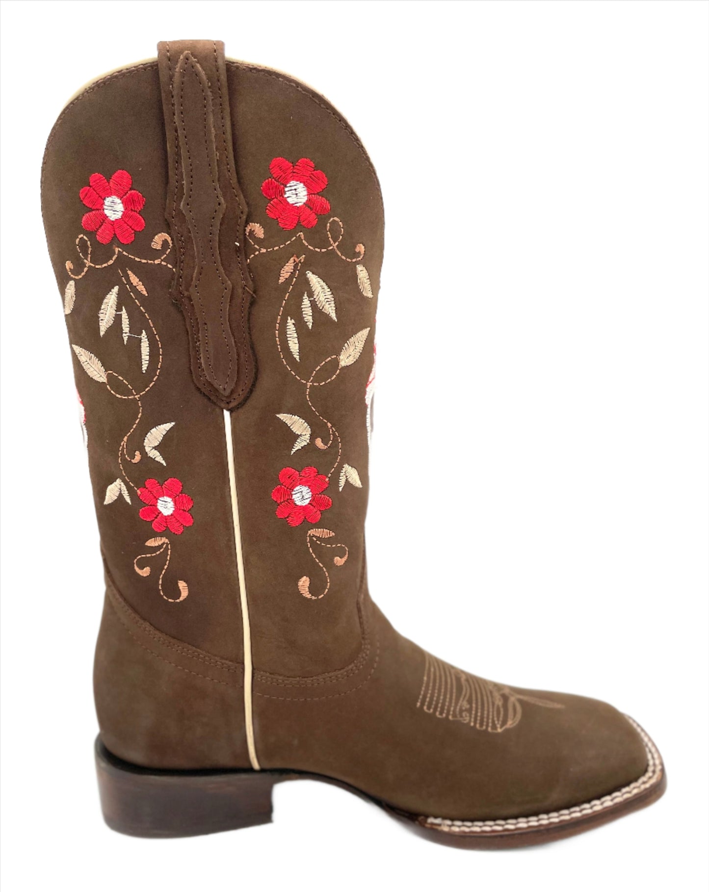 Womens Square Toe Charra - Nobuck Camel