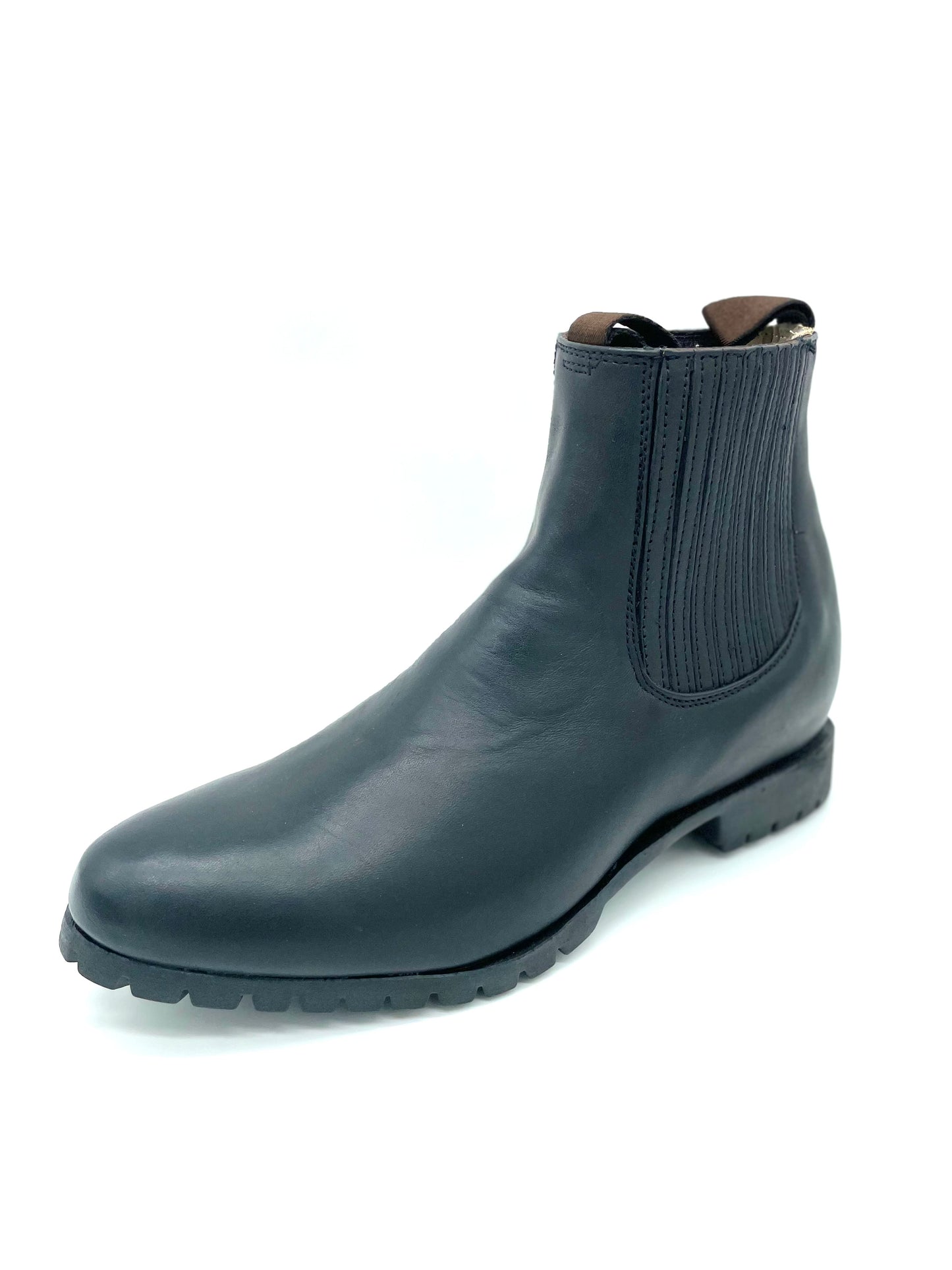 Botin Charro Black Suela Tractor