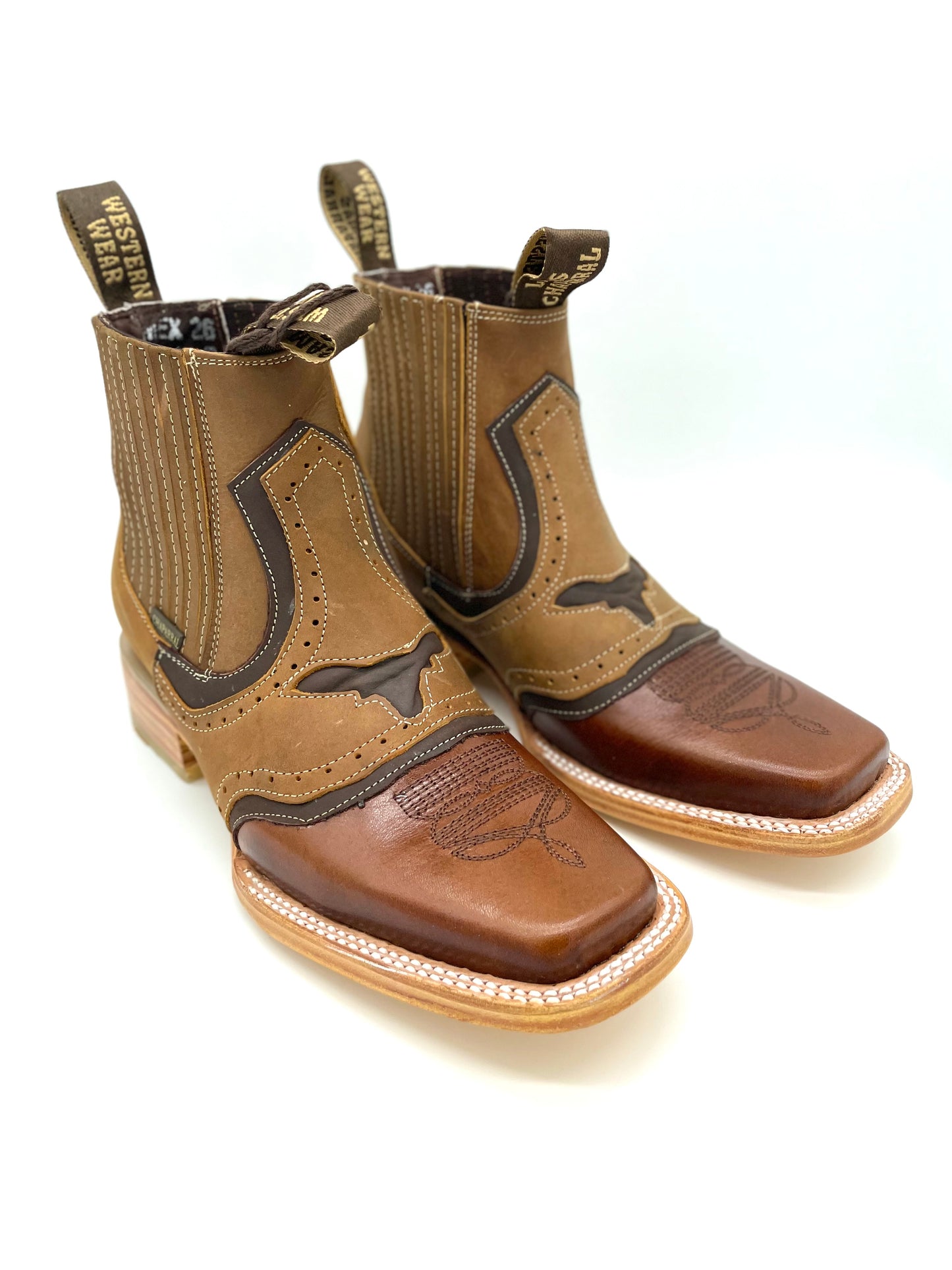 Botin Rodeo Torito Crazy - Miel Moka
