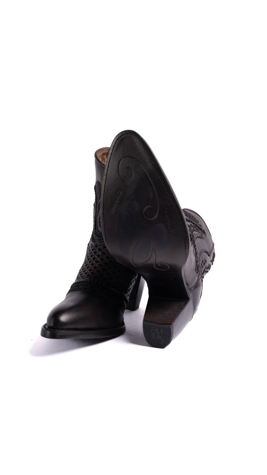 Women Cuadra LD Maple Shading Laser & Embroidery & Woven Round Toe