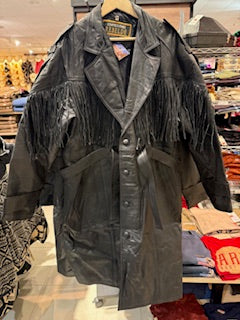 Confecciones Rebelde Leather Trench Coat