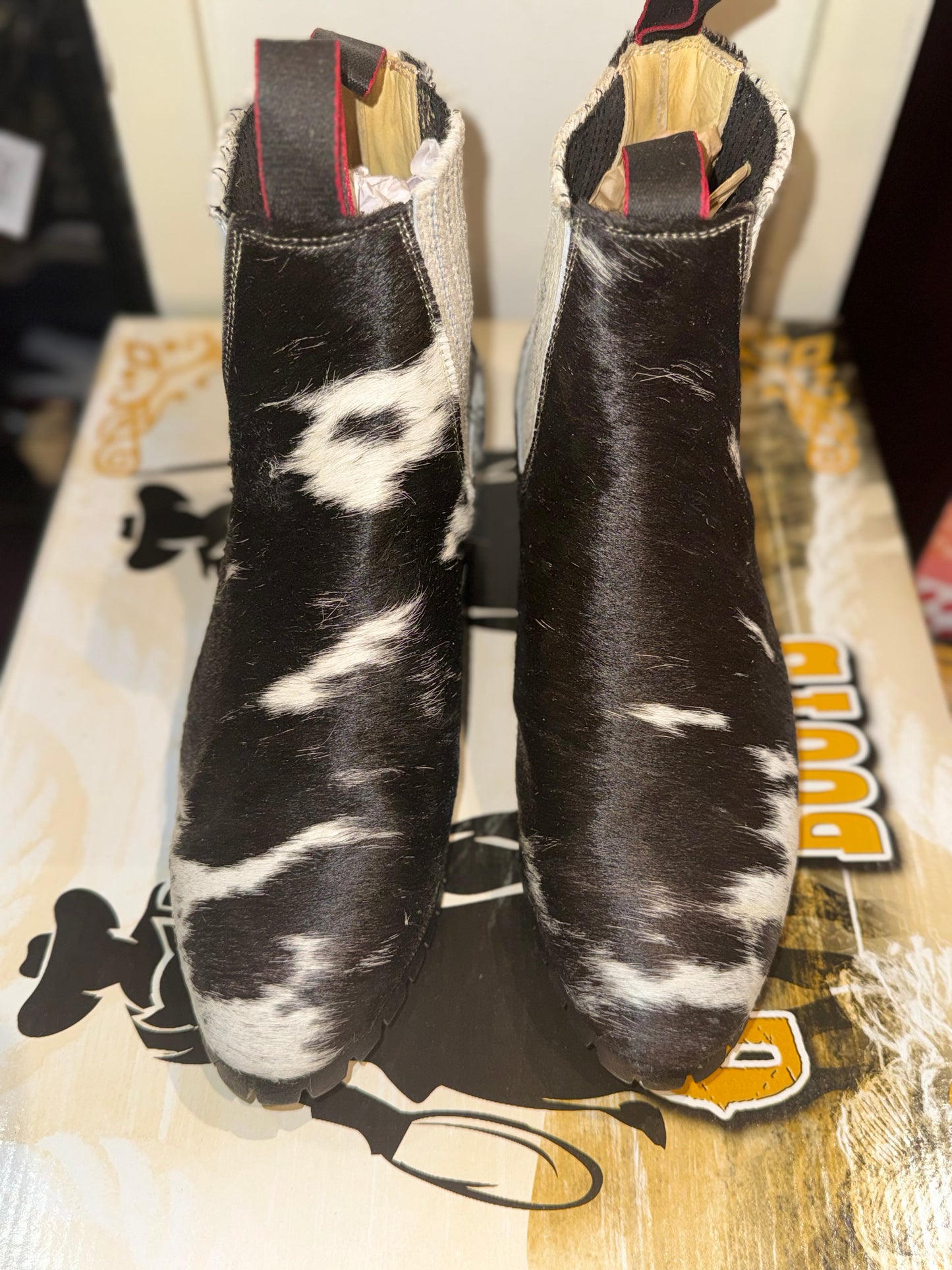 Botin Pelo de Vaca Natural Original